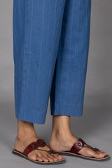 Blue Dobby Trousers