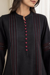 Black Pintuck Kurta