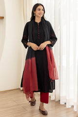 Black Pintuck Kurta