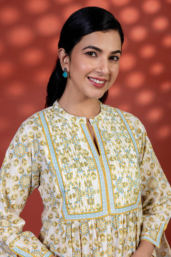 Yellow Radial Kurta