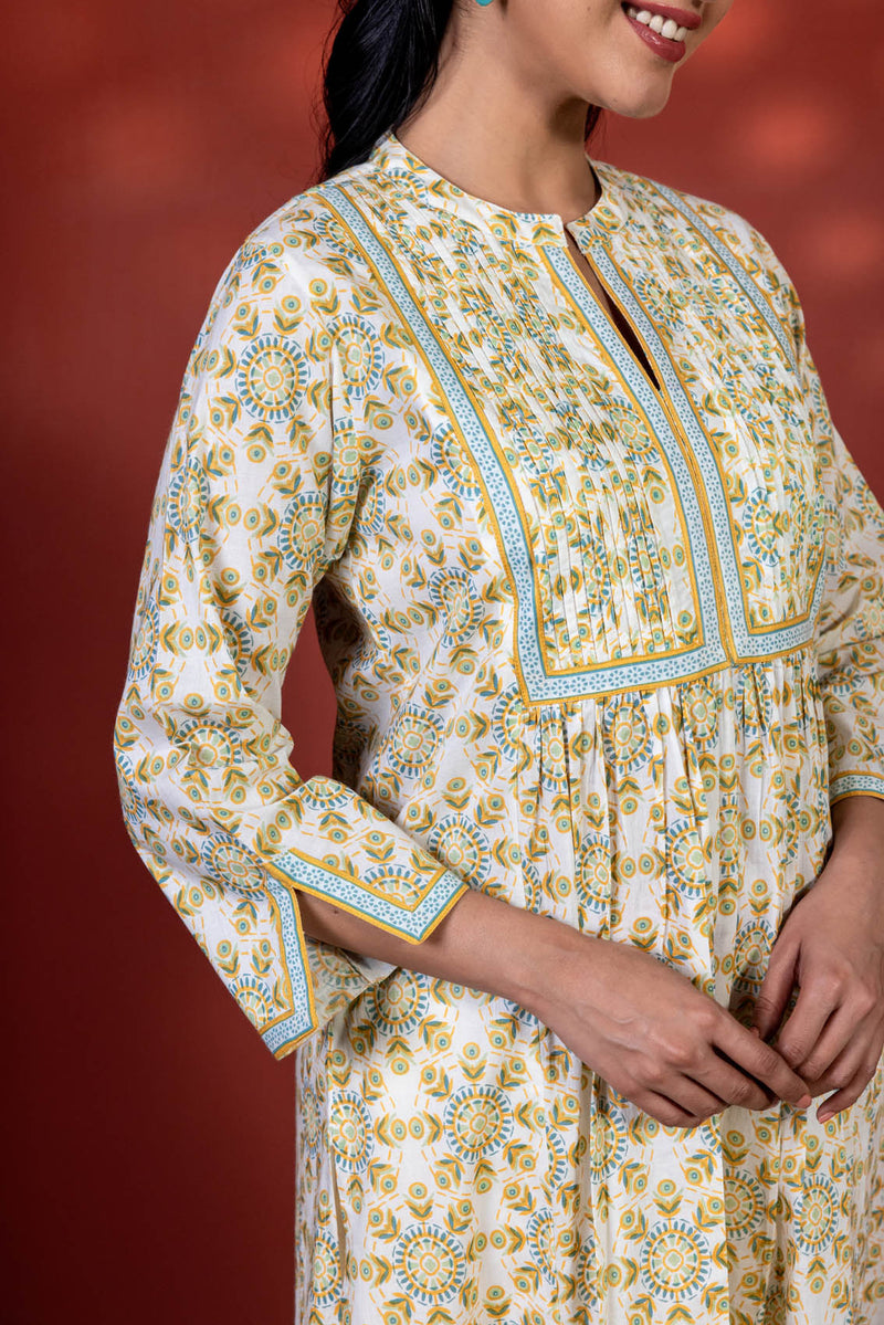 Yellow Radial Kurta