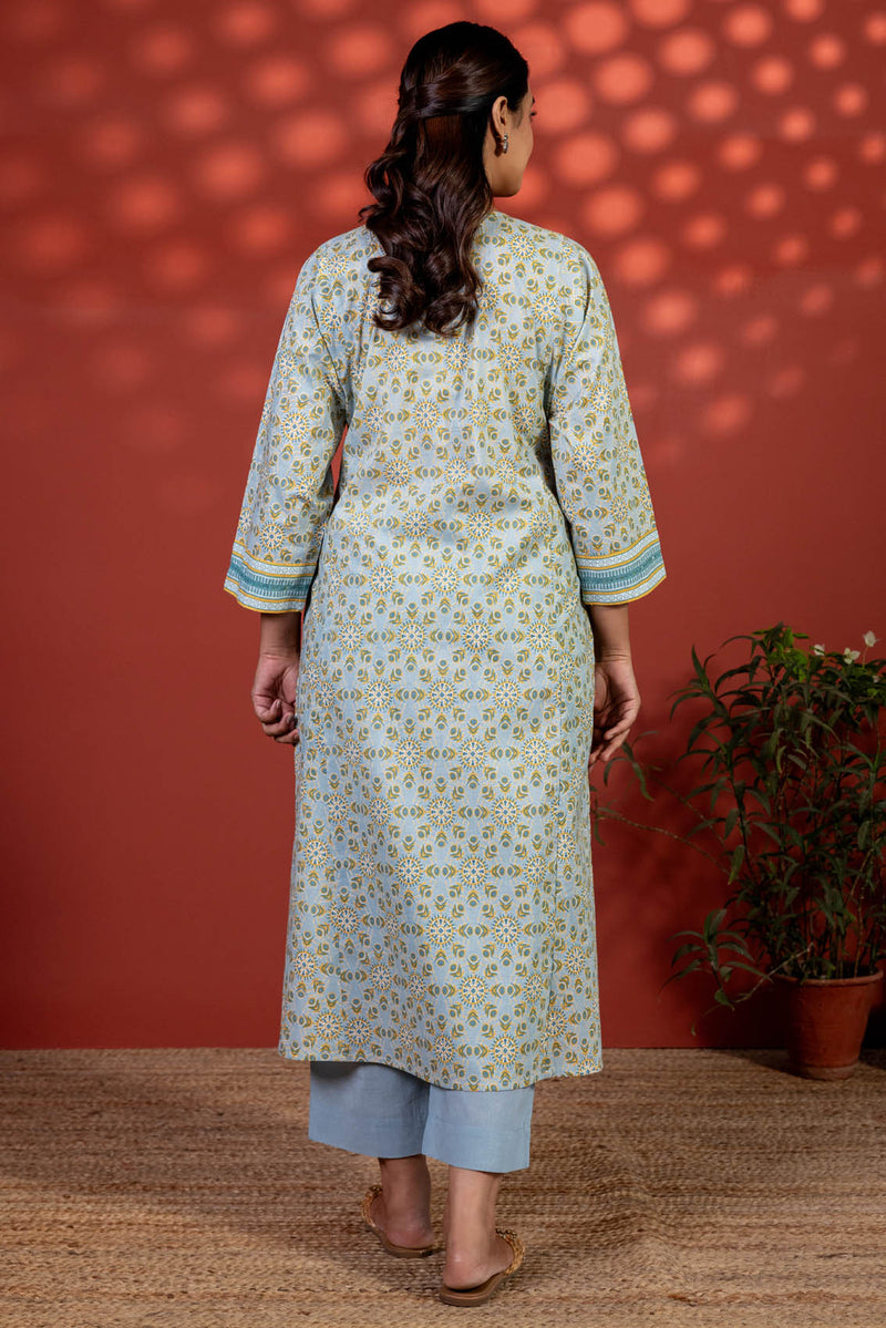 Blue Radial Kurta