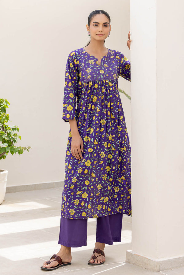 Floral Couching Kurta