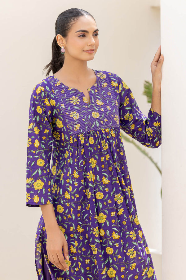 Floral Couching Kurta