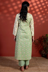 Green Radial Kurta
