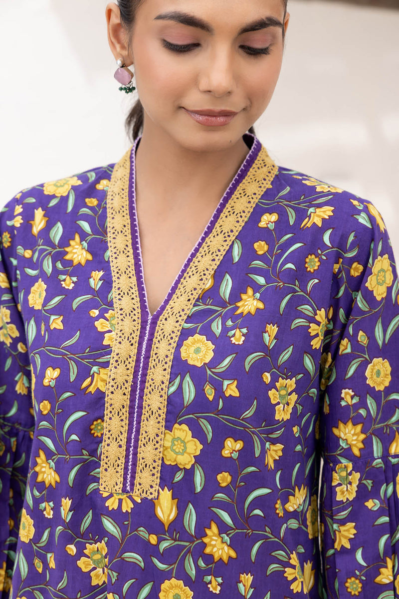 Floral Lace Kurta