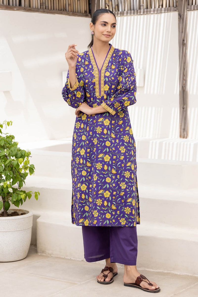 Floral Lace Kurta
