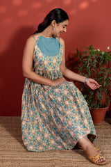 Teal Radial Dress