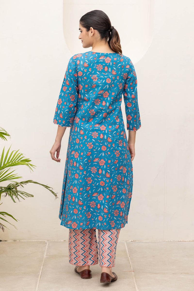 Floral Cape Kurta