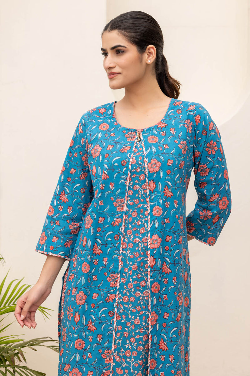 Floral Cape Kurta