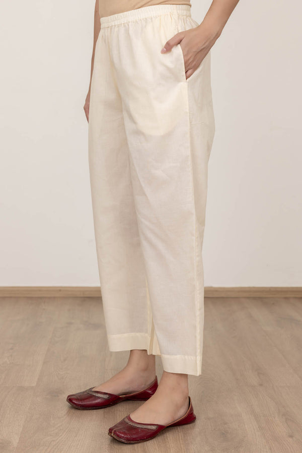 Cream Cambric Trousers