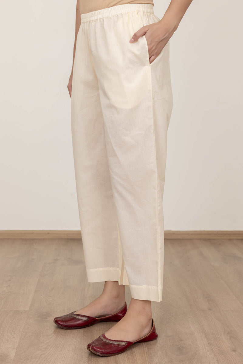 Cream Cambric Trousers