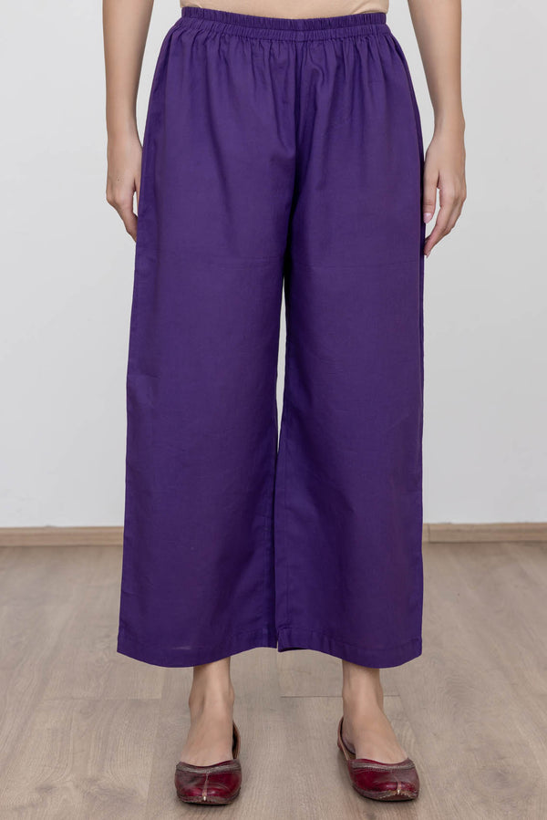 Purple Cambric Trousers