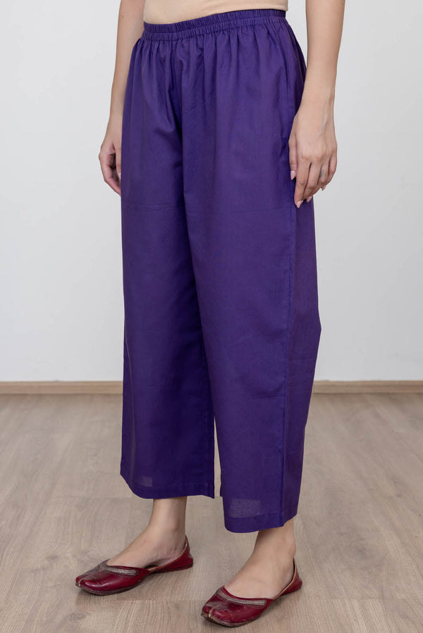 Purple Cambric Trousers