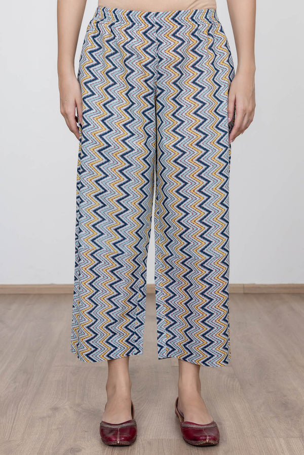Zigzag Blue Trousers