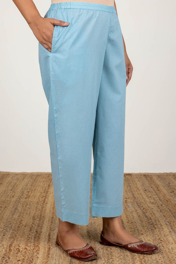 Light Blue Relaxed Trousers