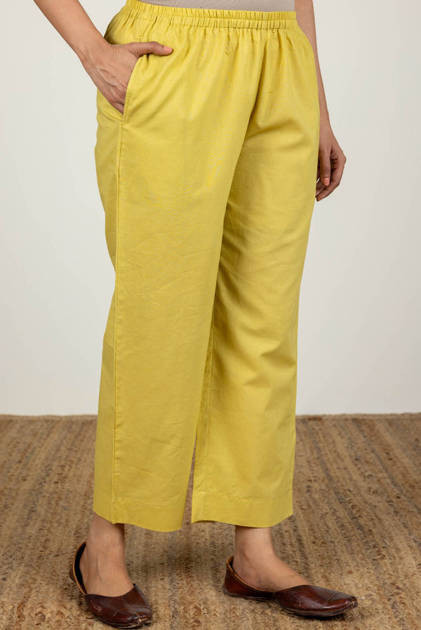 Olive Cambric Trousers