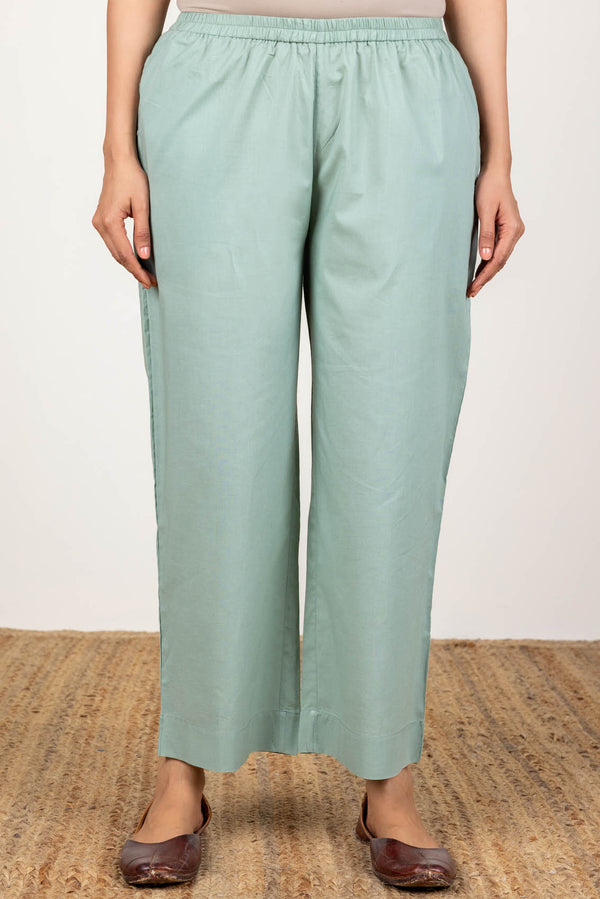 Sage Green Relaxed Trousers