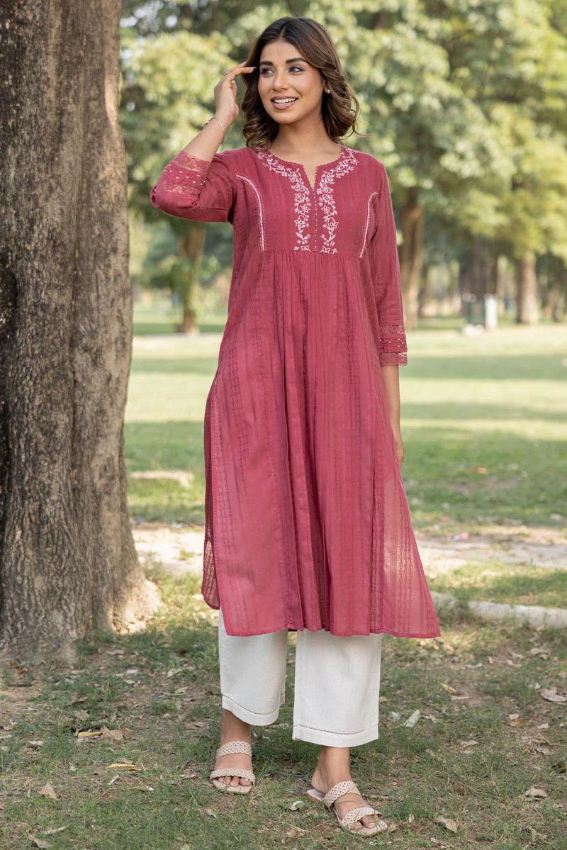 English Garden Rose Kurta