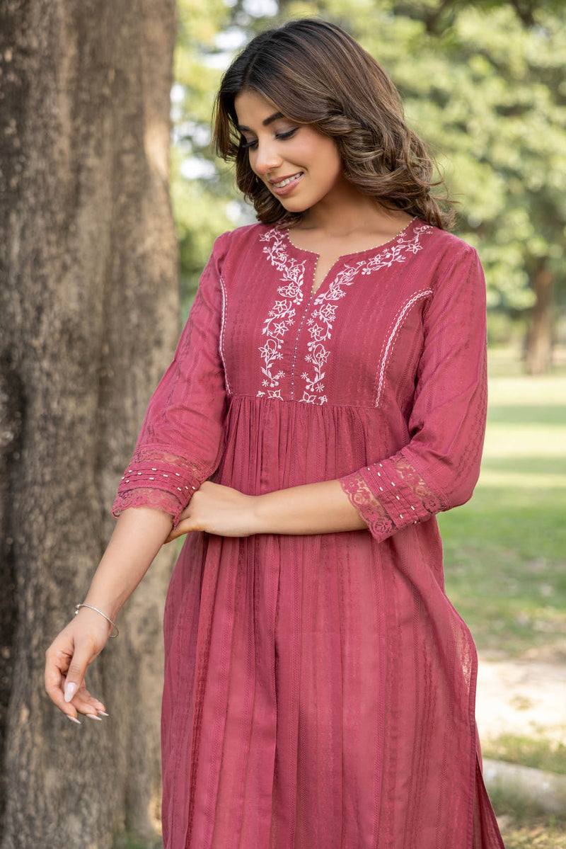 English Garden Rose Kurta