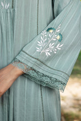 Green Dianthus Kurta