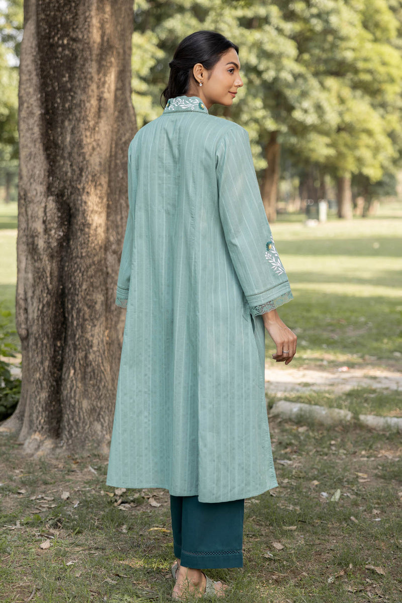 Green Dianthus Kurta