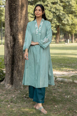 Green Dianthus Kurta