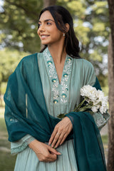 Green Dianthus Kurta