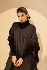 Grey Woollen Poncho