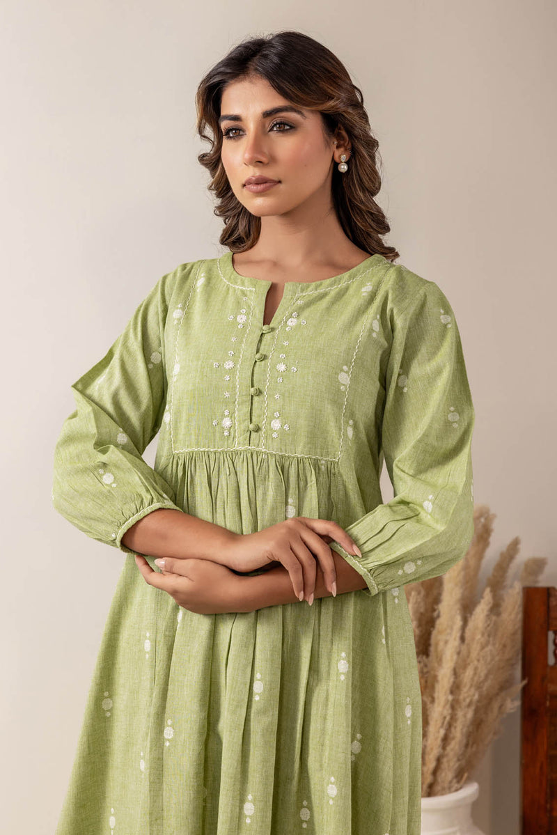 Sage Handloom Cotton Kurta