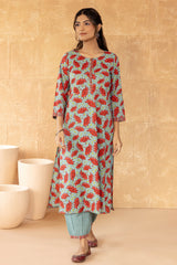 Sunflower Straight Sage Kurta