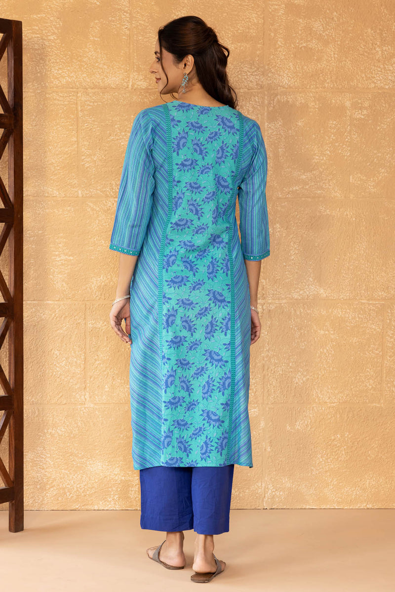 Sunflower Straight Green Kurta