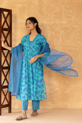 Sunflower Flowy Green Kurta