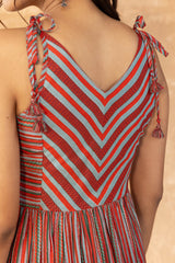 Red Striped Sundress