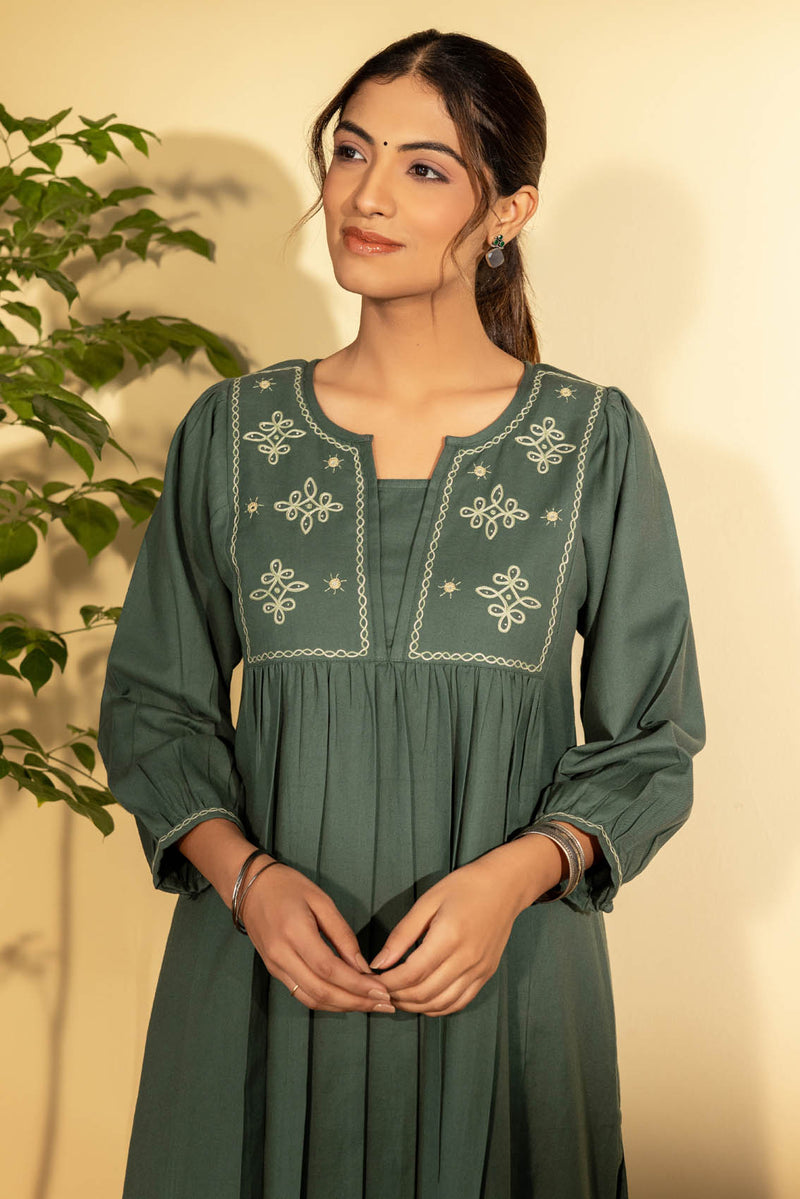 Panna Kolam Fine Twill Kurta