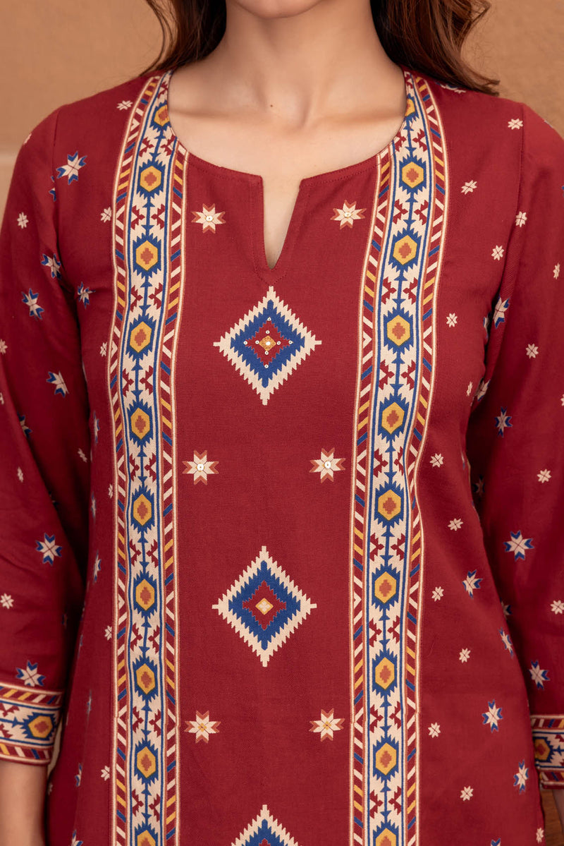 Elysian Kilim Fine Twill Kurta