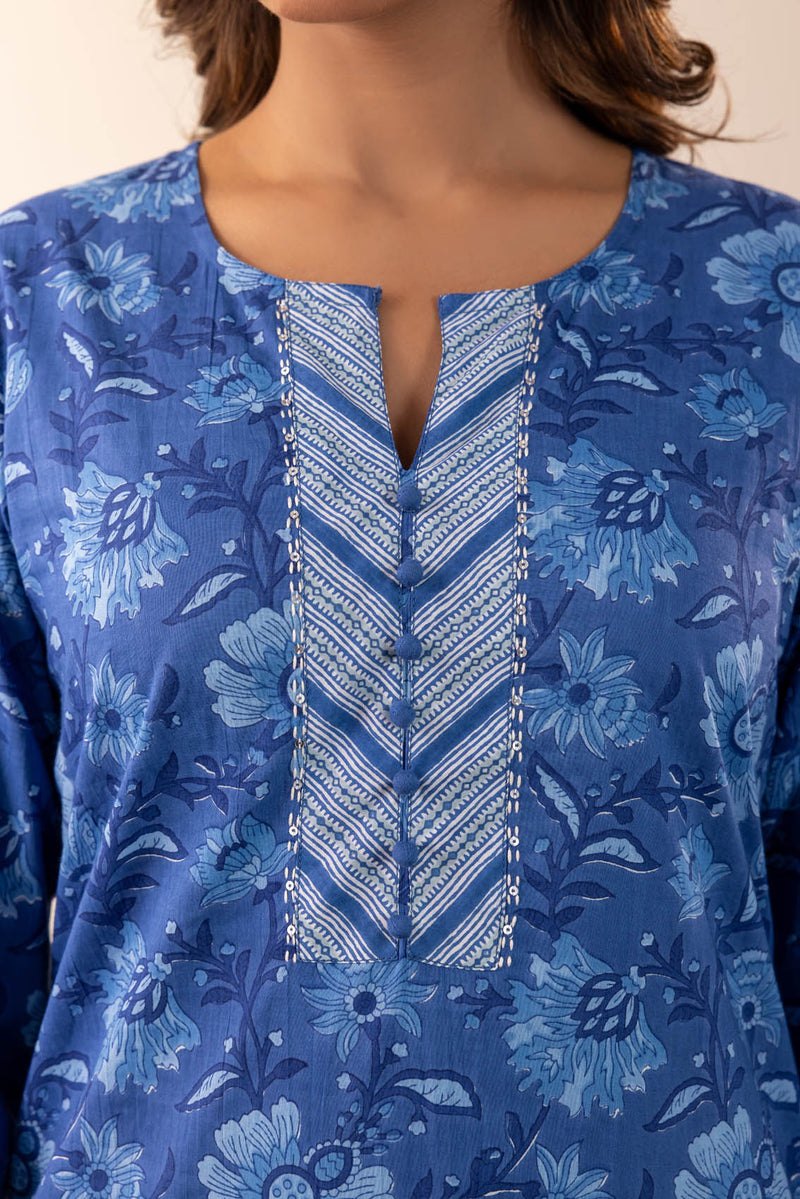 Floral Cotton Kurta