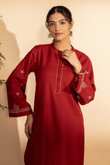 Vermillion Kolam Fine Twill Kurta