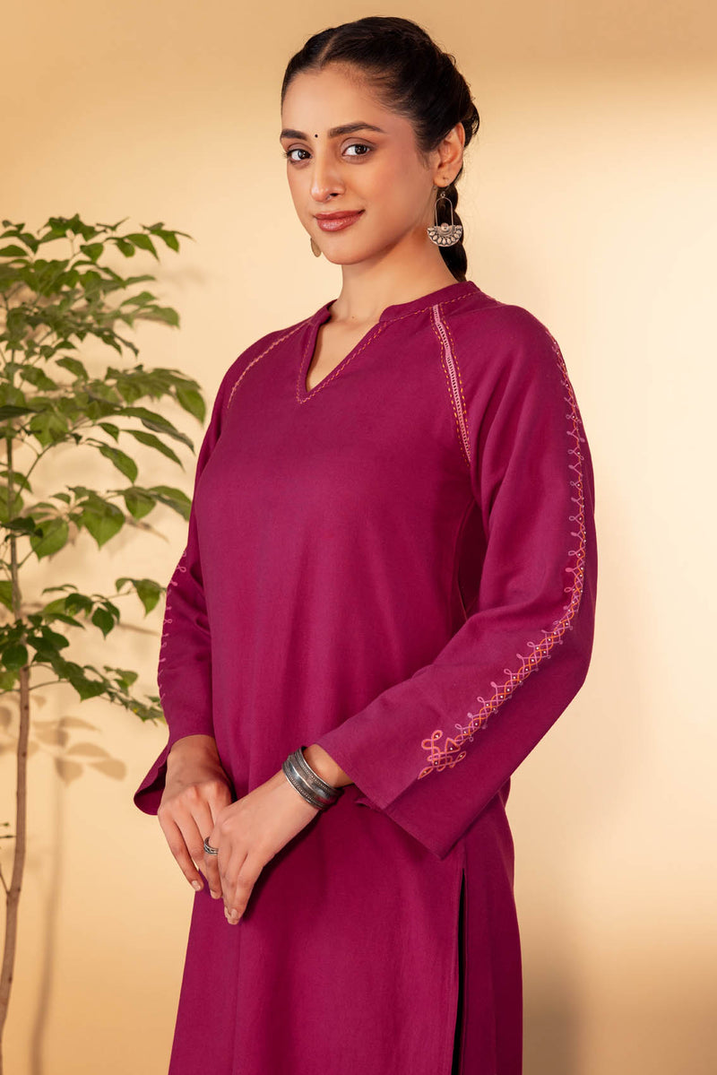 Mulberry Kolam Fine Twill Kurta