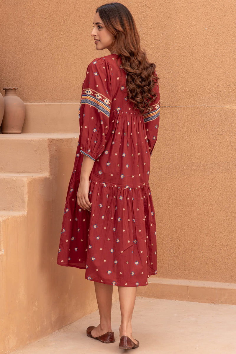 Boho Kilim Cotton Dress