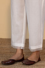 White Lace Trousers