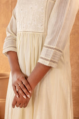 Cream Dobby Kurta