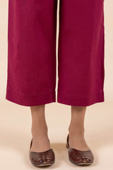 Wine Wide Legged Trousers