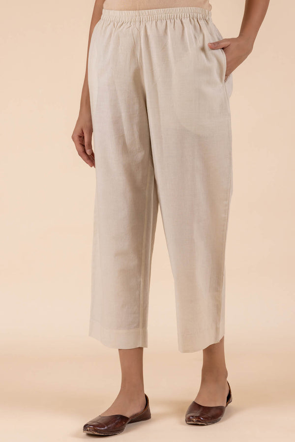 Light Beige Cambric Trouser