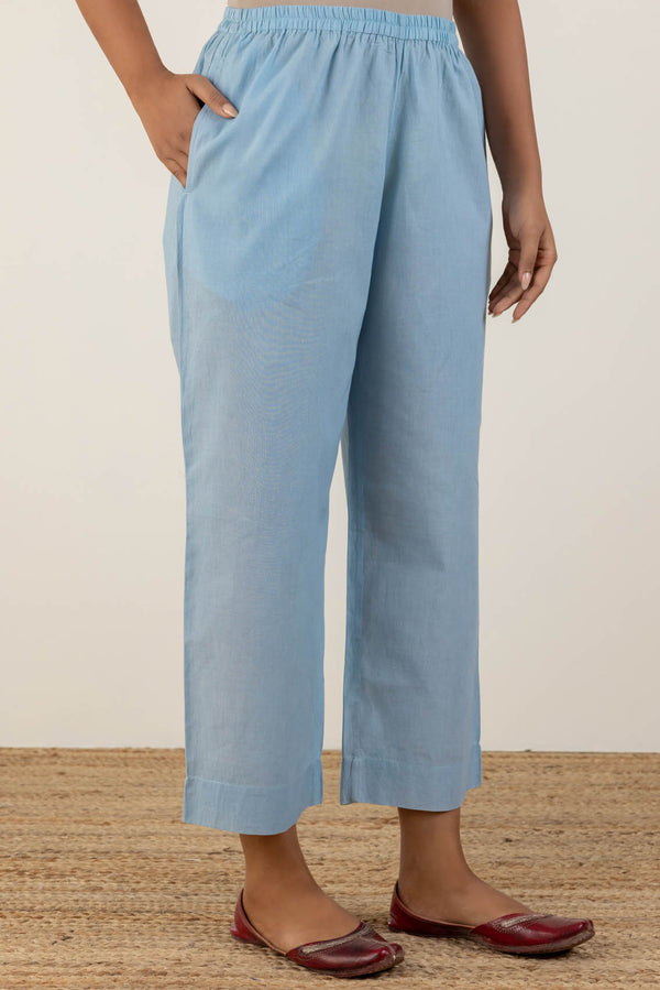 Aasmani Relaxed Trousers