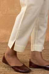 Cream Narrow Leg Trouser