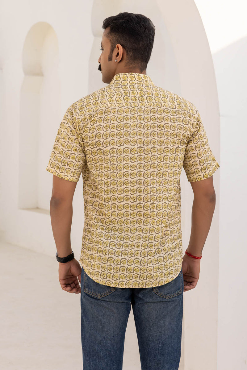 Block Printed Mens Shirt