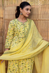 Yellow Sevanti Straight Kurta