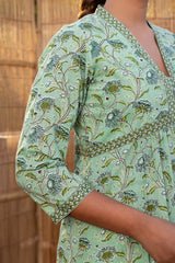 Green Sevanti Kurta