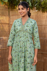 Green Sevanti Kurta